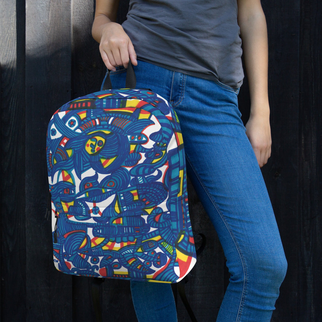 KW Gallery Art Traveler Backpack 5🎨🖼️ - Winter Sunshine Marketplace