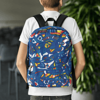 KW Gallery Art Traveler Backpack 5🎨🖼️ - Winter Sunshine Marketplace