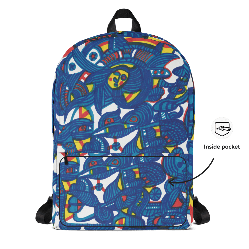 KW Gallery Art Traveler Backpack 5🎨🖼️ - Winter Sunshine Marketplace