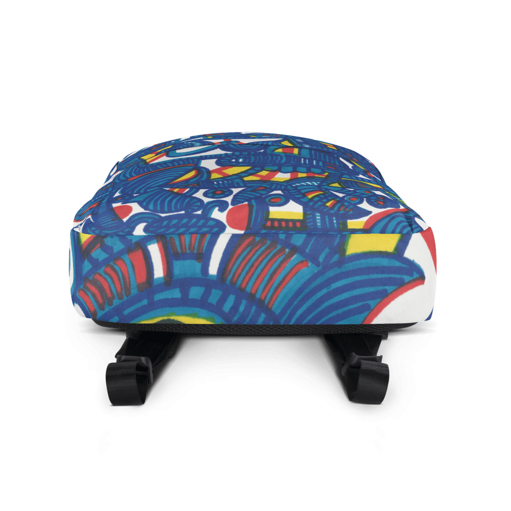 KW Gallery Art Traveler Backpack 5🎨🖼️ - Winter Sunshine Marketplace