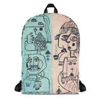 KW Gallery Art Traveler Backpack 6🎨🖼️ - Winter Sunshine Marketplace
