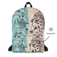 KW Gallery Art Traveler Backpack 6🎨🖼️ - Winter Sunshine Marketplace