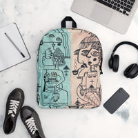 KW Gallery Art Traveler Backpack 6🎨🖼️ - Winter Sunshine Marketplace