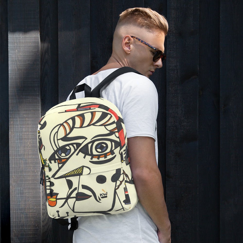 KW Gallery Art Traveler Backpack 8🎨🖼️ - Winter Sunshine Marketplace