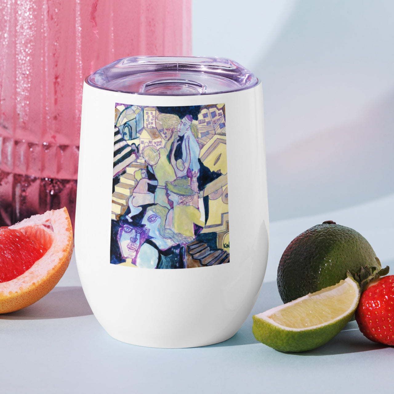 KW Gallery Art & Wine Tumbler 16 - Winter Sunshine Marketplace