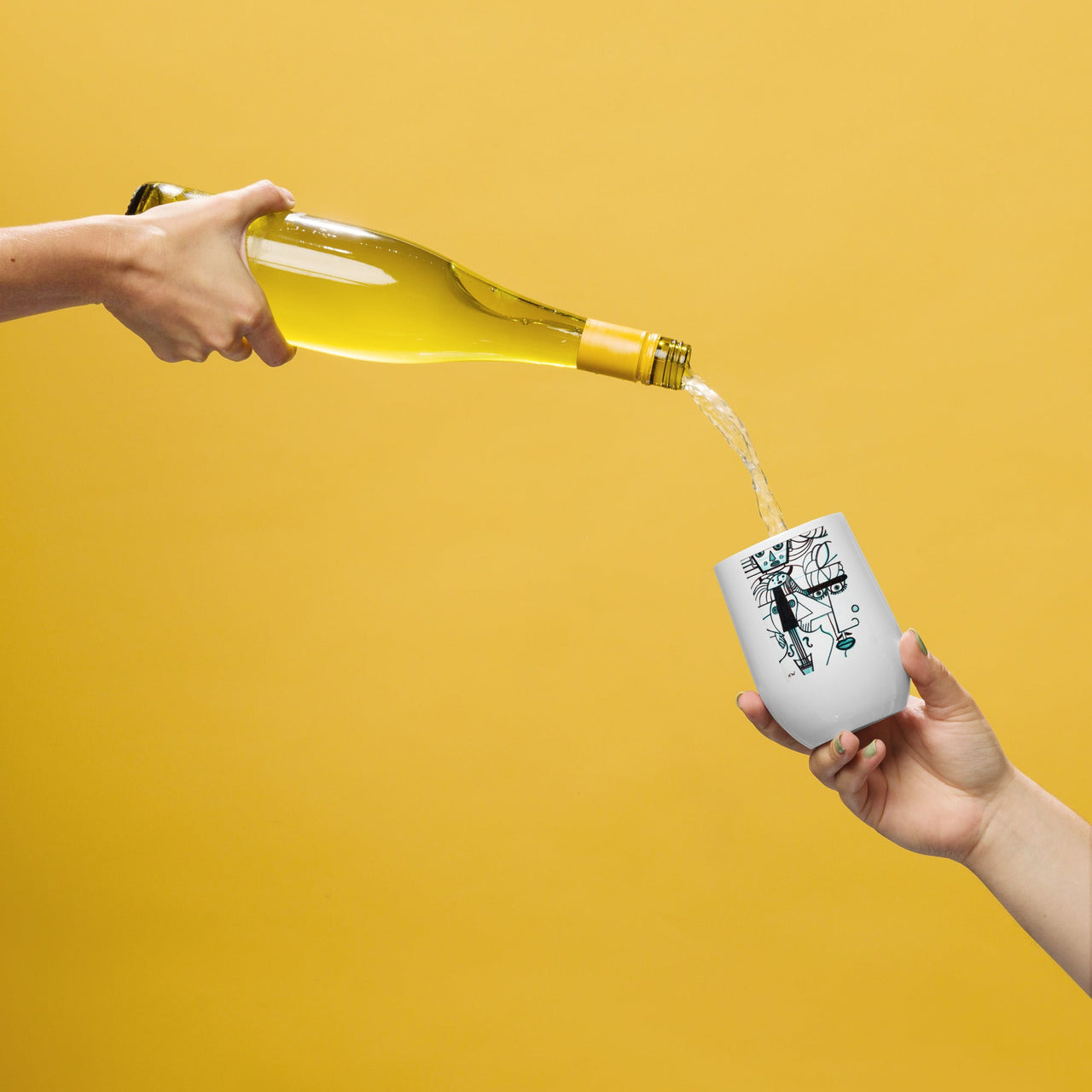 KW Gallery Art & Wine Tumbler 18 - Winter Sunshine Marketplace