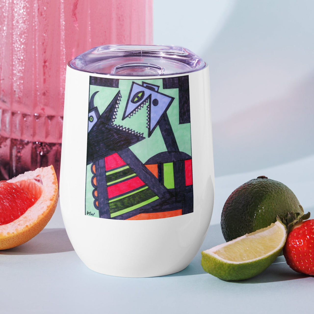 KW Gallery Art & Wine Tumbler 20 - Winter Sunshine Marketplace