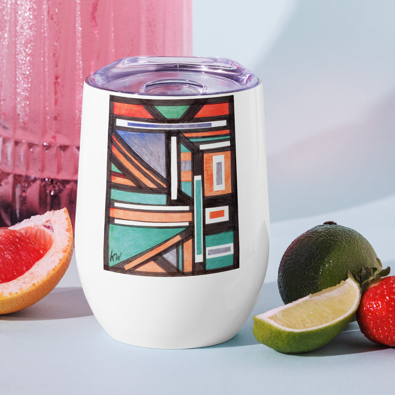 KW Gallery Art & Wine Tumbler 22 - Winter Sunshine Marketplace