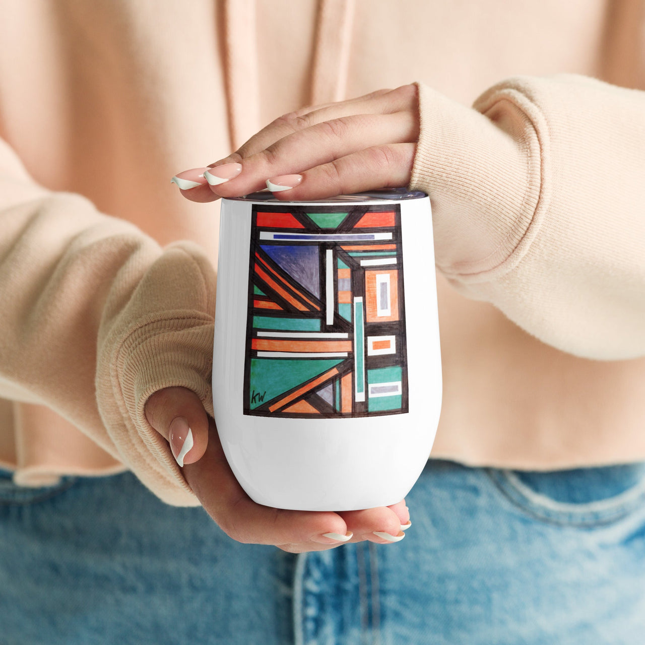 KW Gallery Art & Wine Tumbler 22 - Winter Sunshine Marketplace