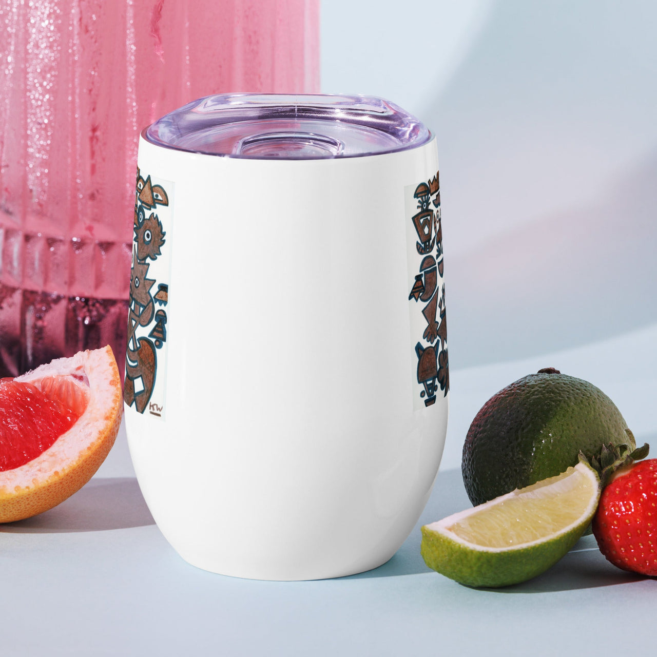 KW Gallery Art & Wine Tumbler 24 - Winter Sunshine Marketplace