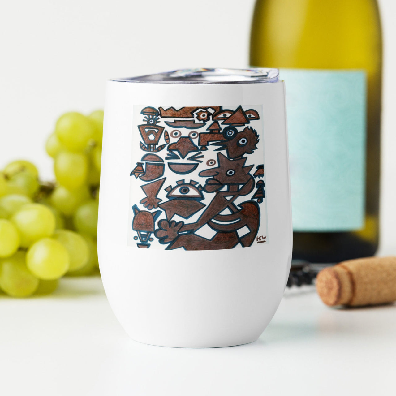 KW Gallery Art & Wine Tumbler 24 - Winter Sunshine Marketplace