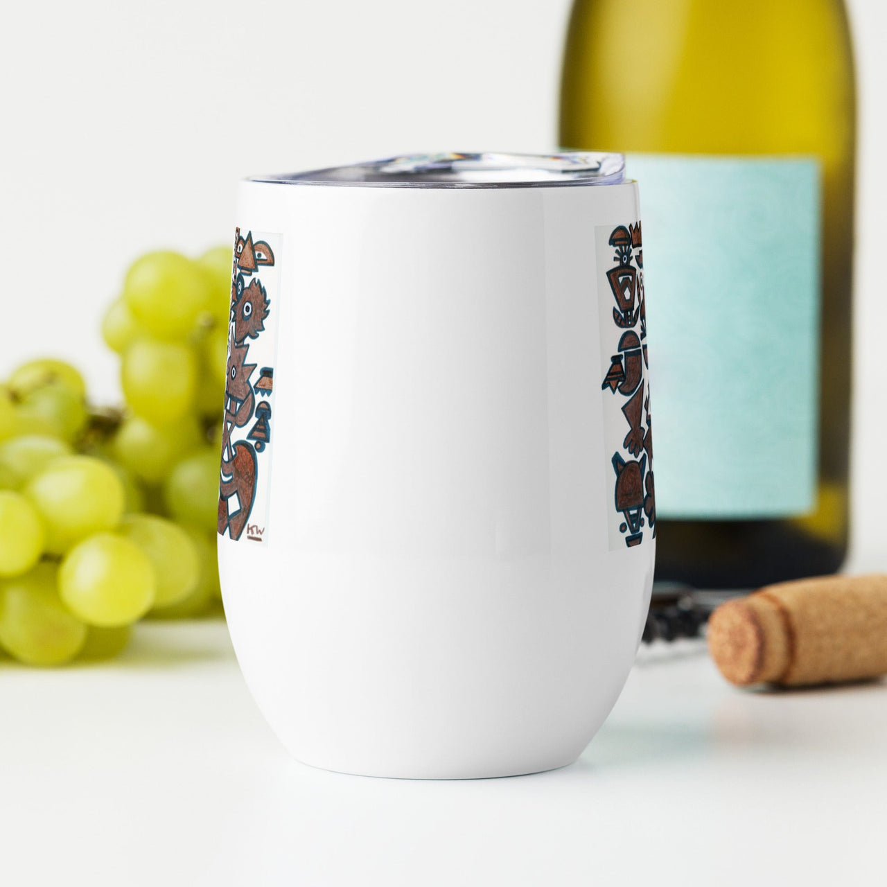KW Gallery Art & Wine Tumbler 24 - Winter Sunshine Marketplace