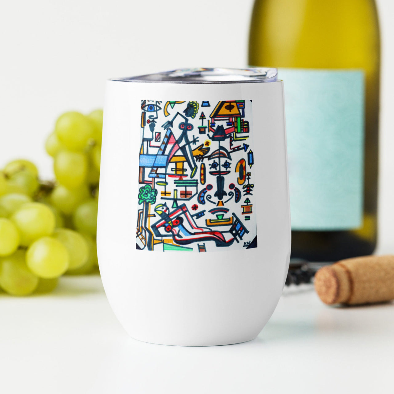 KW Gallery Art & Wine Tumbler 26 - Winter Sunshine Marketplace