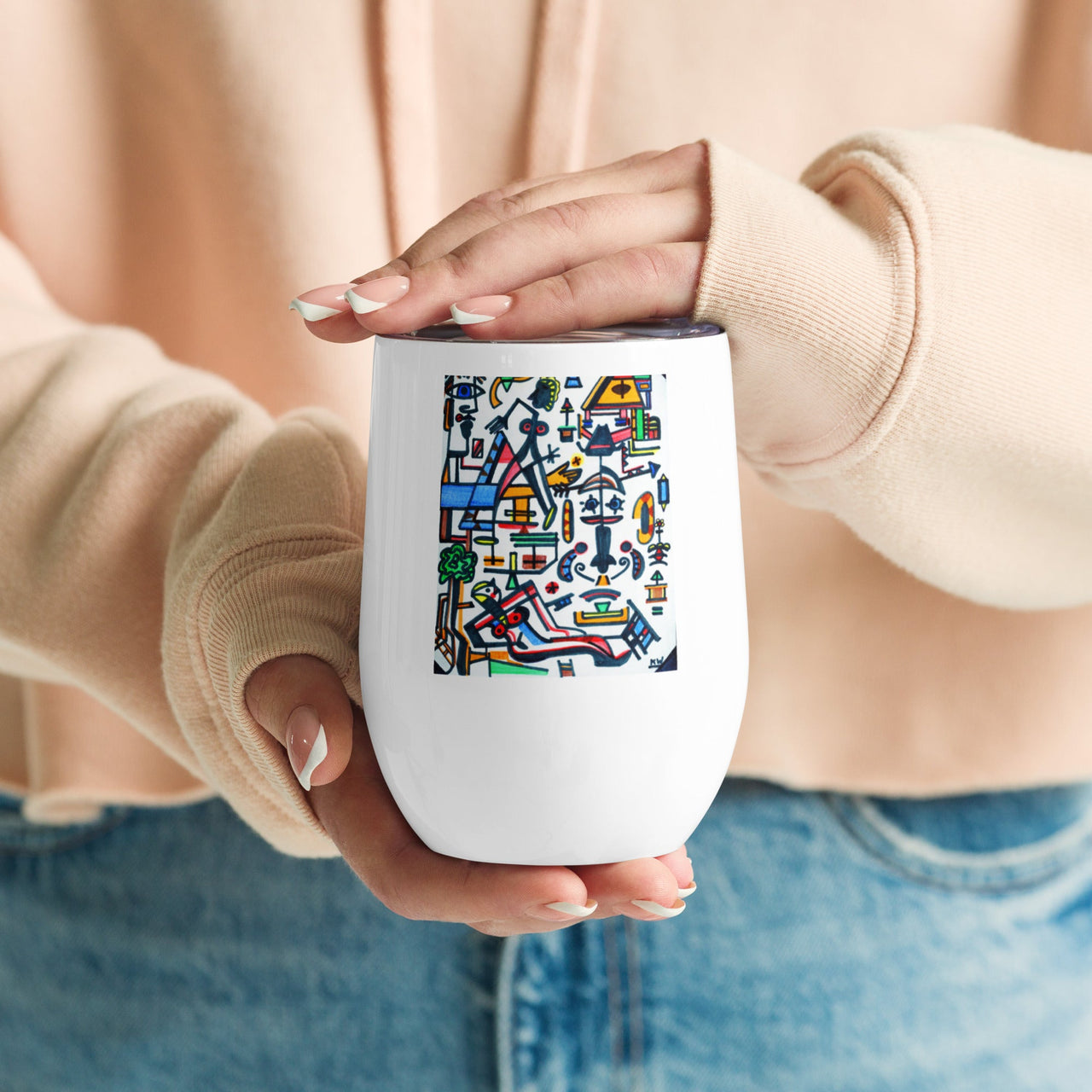KW Gallery Art & Wine Tumbler 26 - Winter Sunshine Marketplace