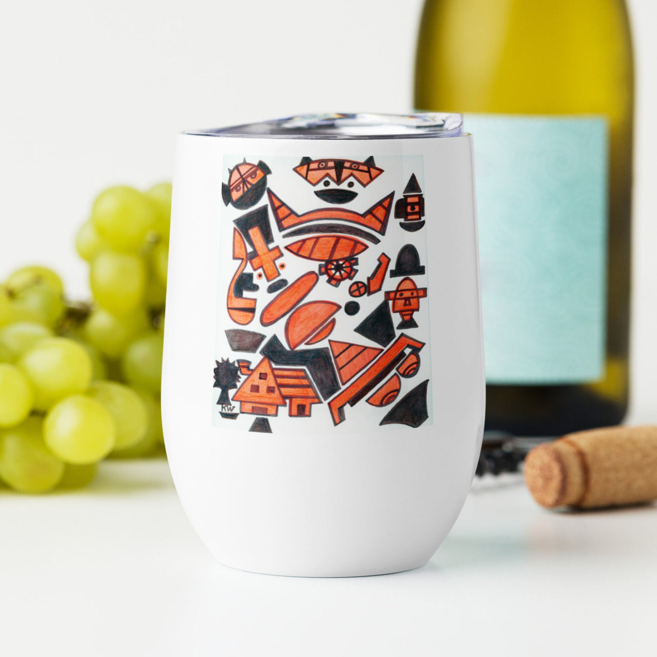 KW Gallery Art & Wine Tumbler 28 - Winter Sunshine Marketplace