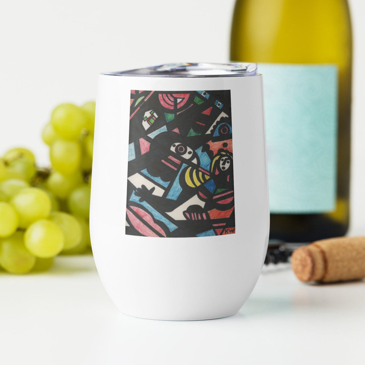 KW Gallery Art & Wine Tumbler 32 - Winter Sunshine Marketplace