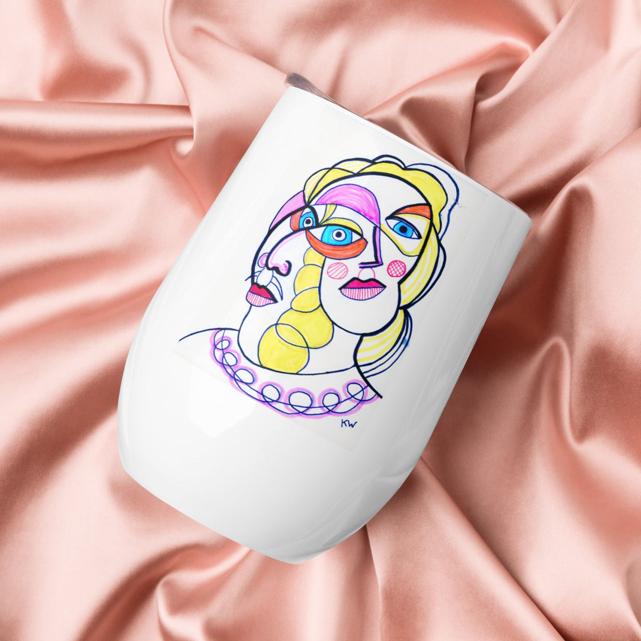 KW Gallery Art & Wine Tumbler 33 - Winter Sunshine Marketplace