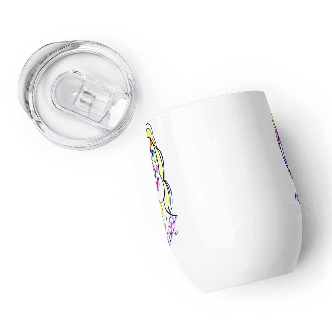 KW Gallery Art & Wine Tumbler 33 - Winter Sunshine Marketplace