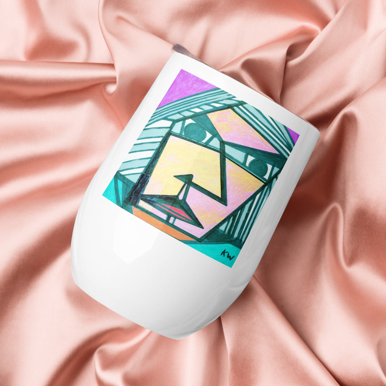 KW Gallery Art & Wine Tumbler 34 - Winter Sunshine Marketplace