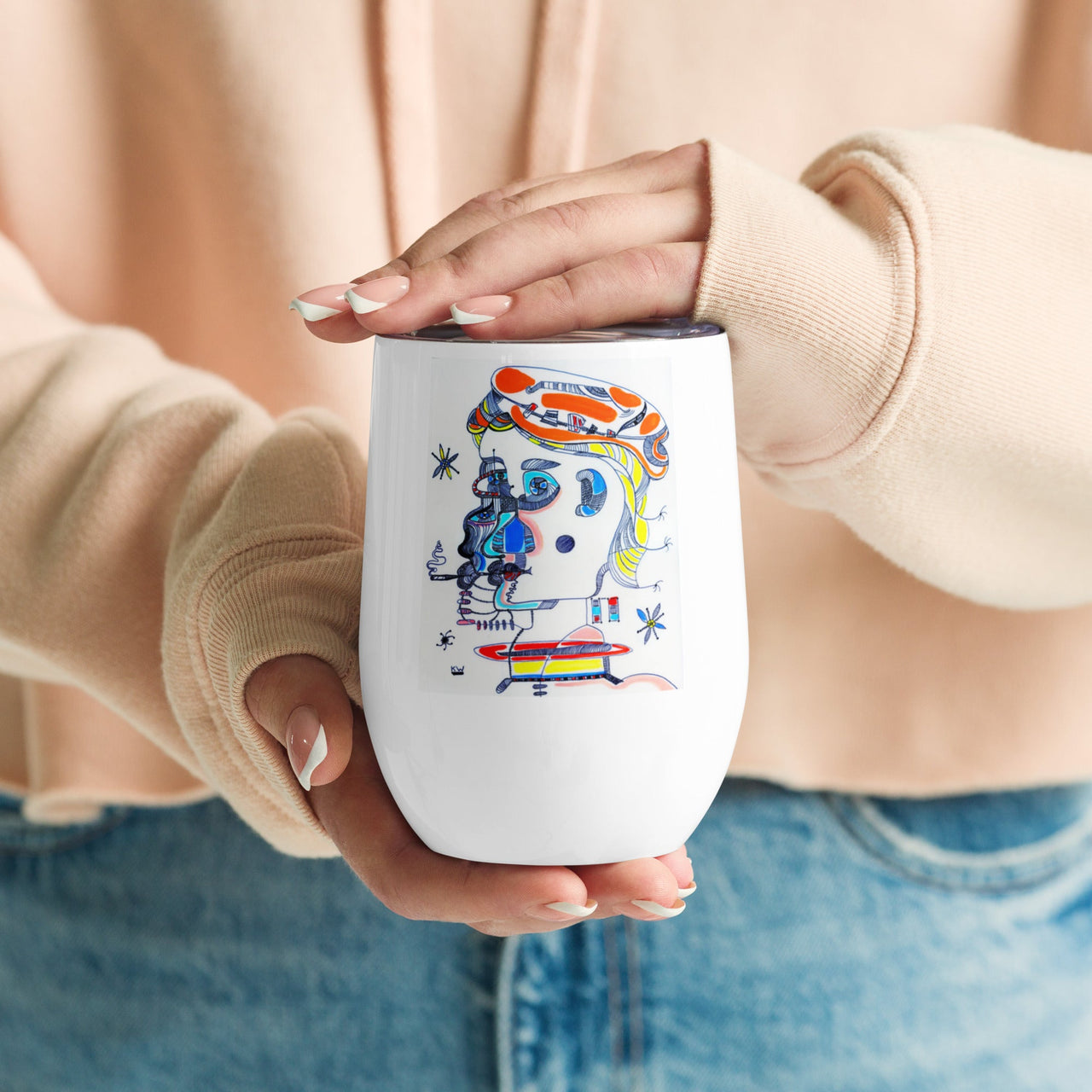 KW Gallery Art & Wine Tumbler 36 - Winter Sunshine Marketplace