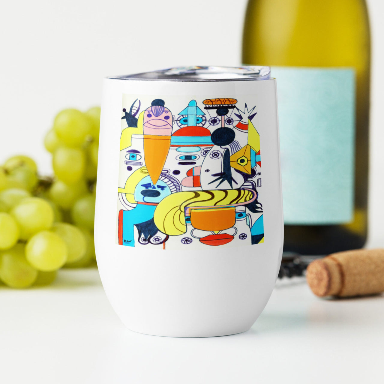 KW Gallery Art & Wine Tumbler 37 - Winter Sunshine Marketplace