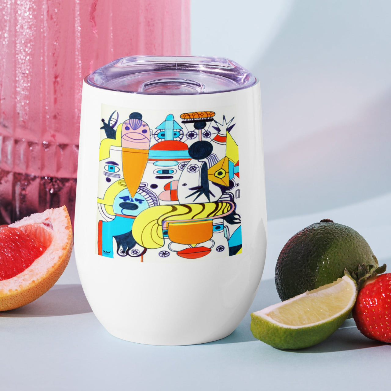 KW Gallery Art & Wine Tumbler 37 - Winter Sunshine Marketplace