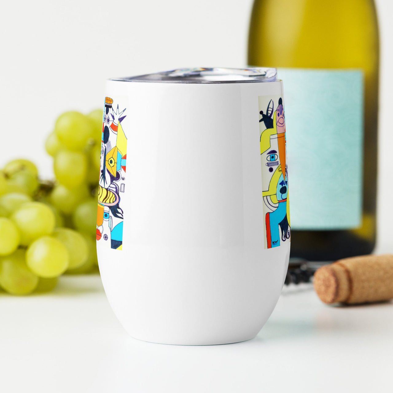 KW Gallery Art & Wine Tumbler 37 - Winter Sunshine Marketplace
