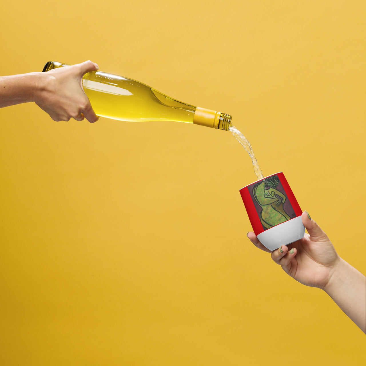 KW Gallery Art & Wine Tumbler 38 - Winter Sunshine Marketplace