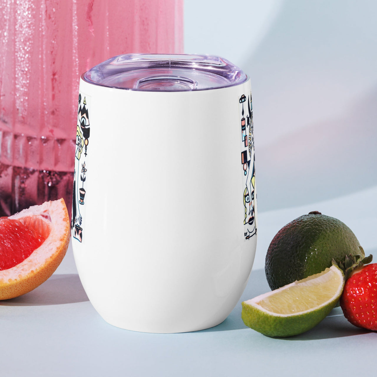 KW Gallery Art & Wine Tumbler 41 - Winter Sunshine Marketplace