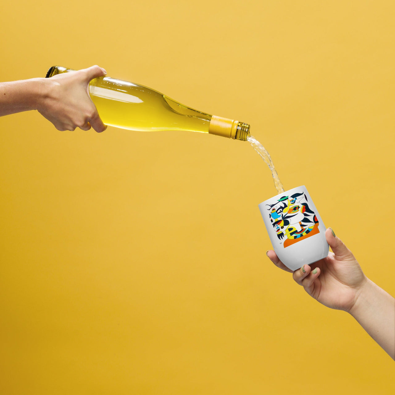 KW Gallery Art & Wine Tumbler 43 - Winter Sunshine Marketplace