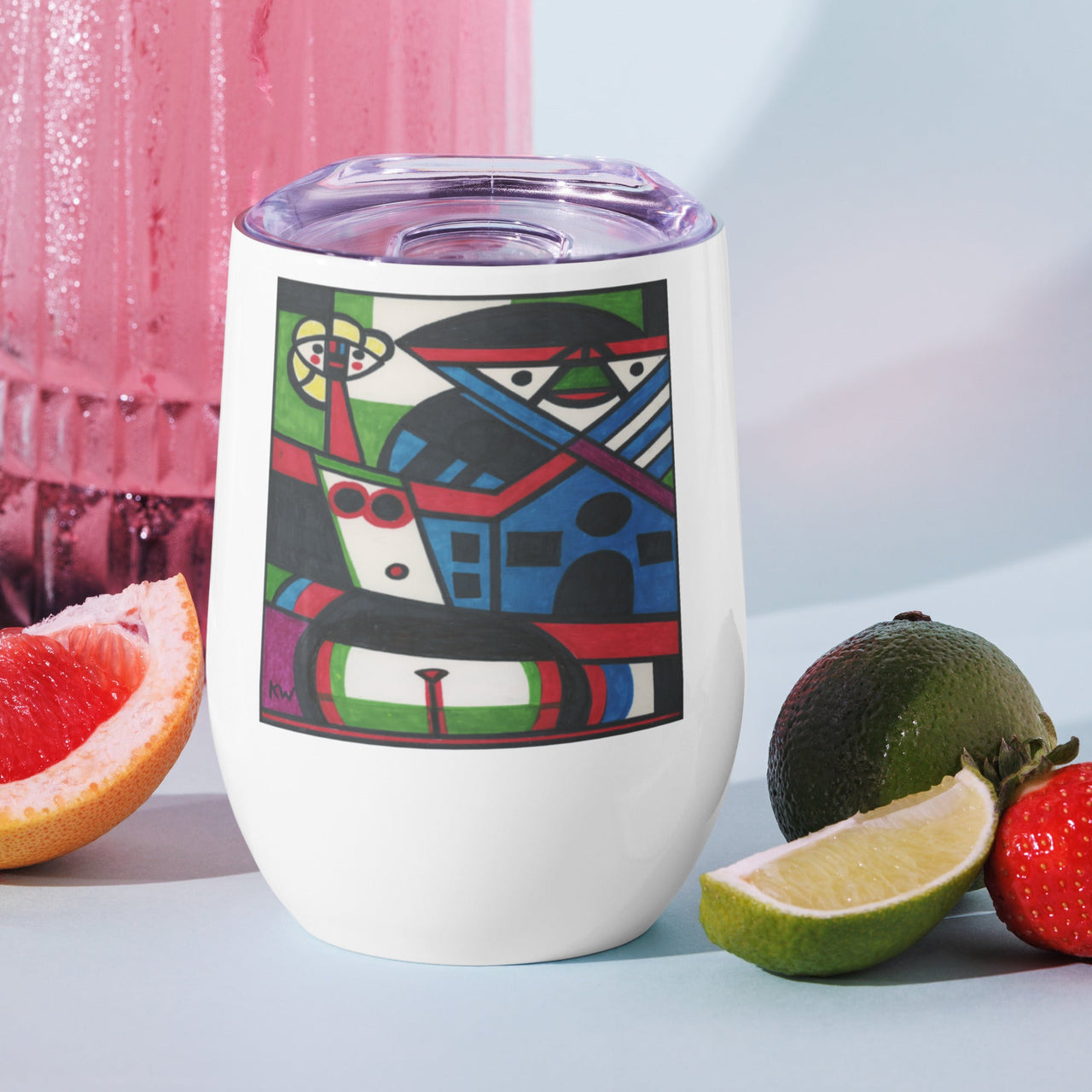 KW Gallery Art & Wine Tumbler 44 - Winter Sunshine Marketplace