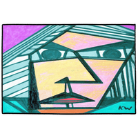 KW Gallery Artful Welcome Doormat 34 - Winter Sunshine Marketplace