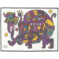 KW Gallery Artful Welcome Doormat 45 - Winter Sunshine Marketplace