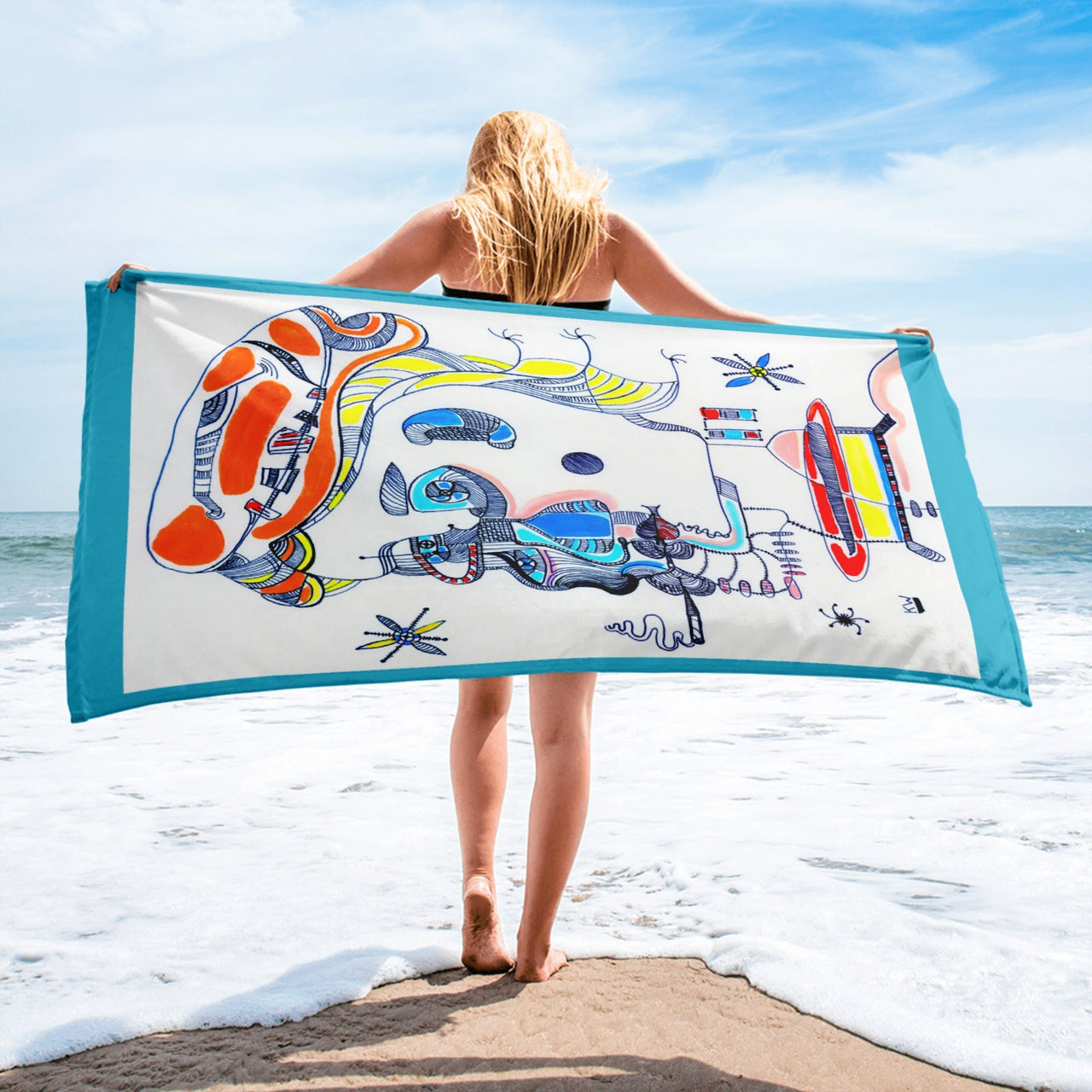 KW Gallery Artist Towel 36🛁 - Winter Sunshine Marketplace