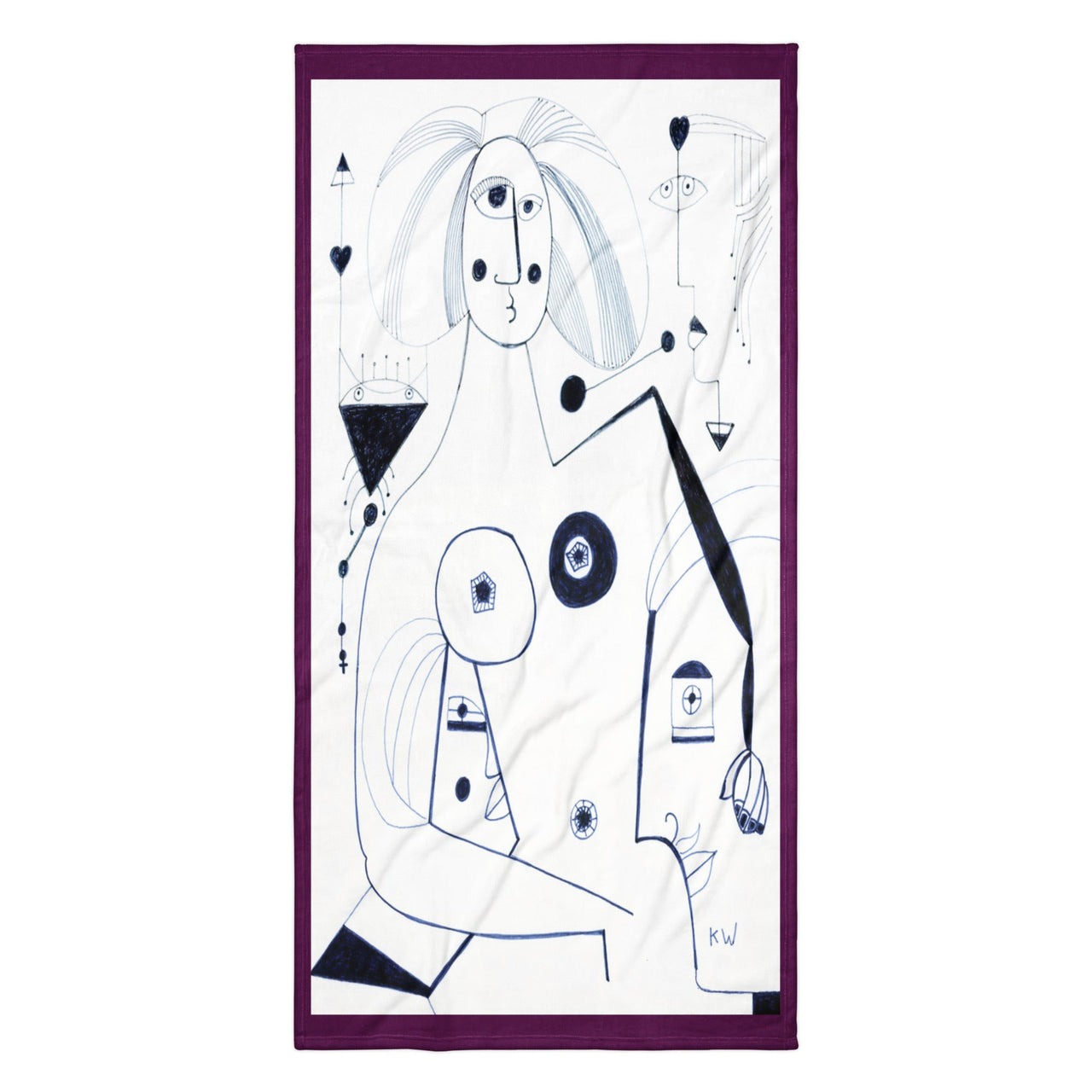 KW Gallery Artist Towel 42🛁 - Winter Sunshine Marketplace