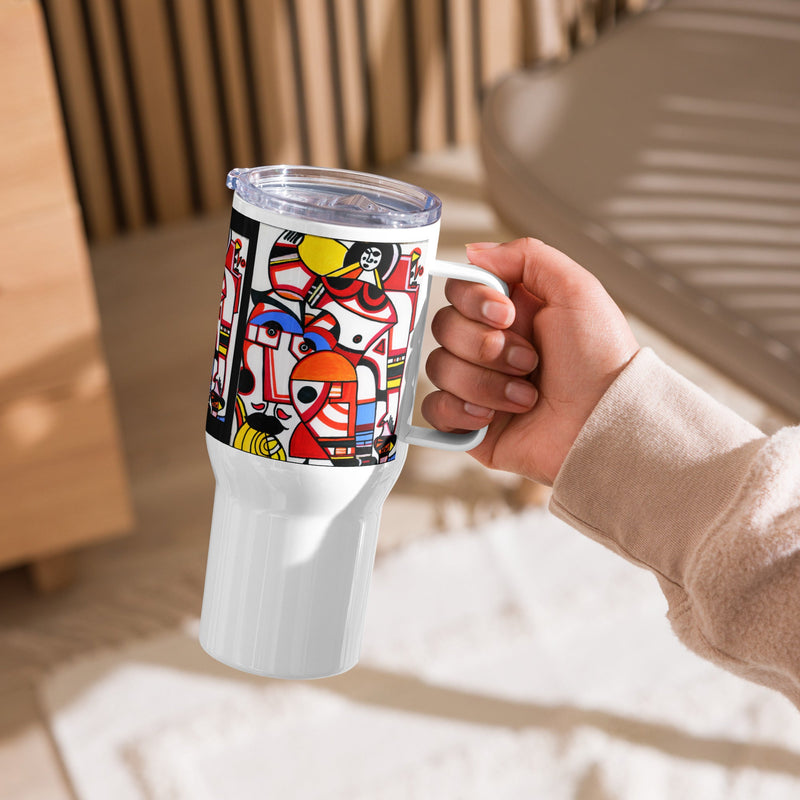 KW Gallery Brushstroke Travel Mug 11 - Winter Sunshine Marketplace