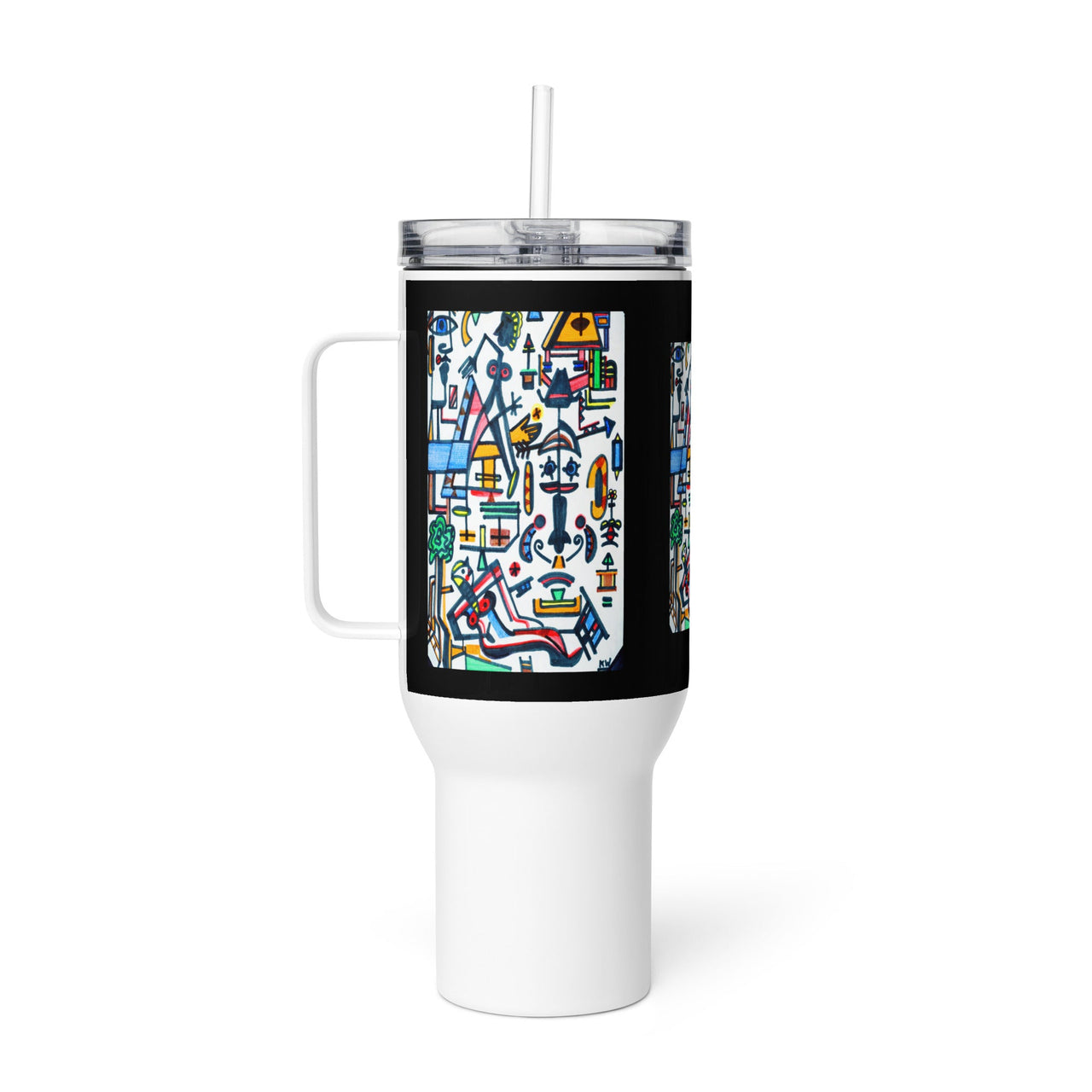 KW Gallery Brushstroke Travel Mug 26 - Winter Sunshine Marketplace