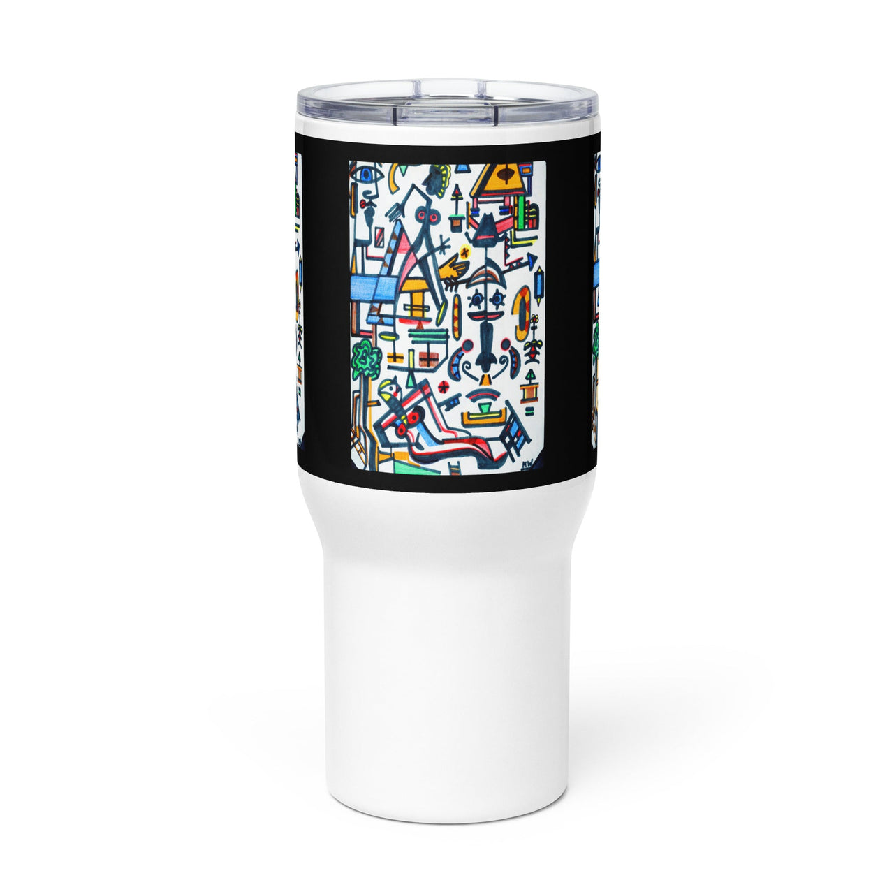 KW Gallery Brushstroke Travel Mug 26 - Winter Sunshine Marketplace