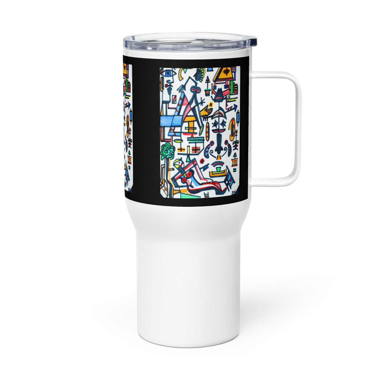 KW Gallery Brushstroke Travel Mug 26 - Winter Sunshine Marketplace