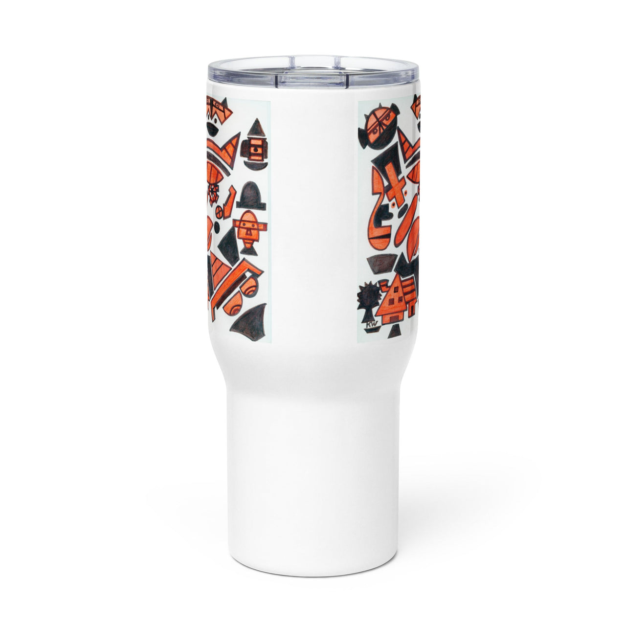 KW Gallery Brushstroke Travel Mug 28 - Winter Sunshine Marketplace