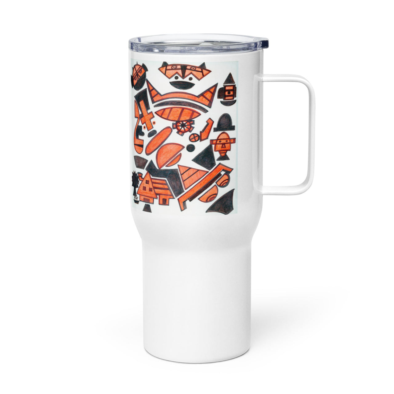 KW Gallery Brushstroke Travel Mug 28 - Winter Sunshine Marketplace