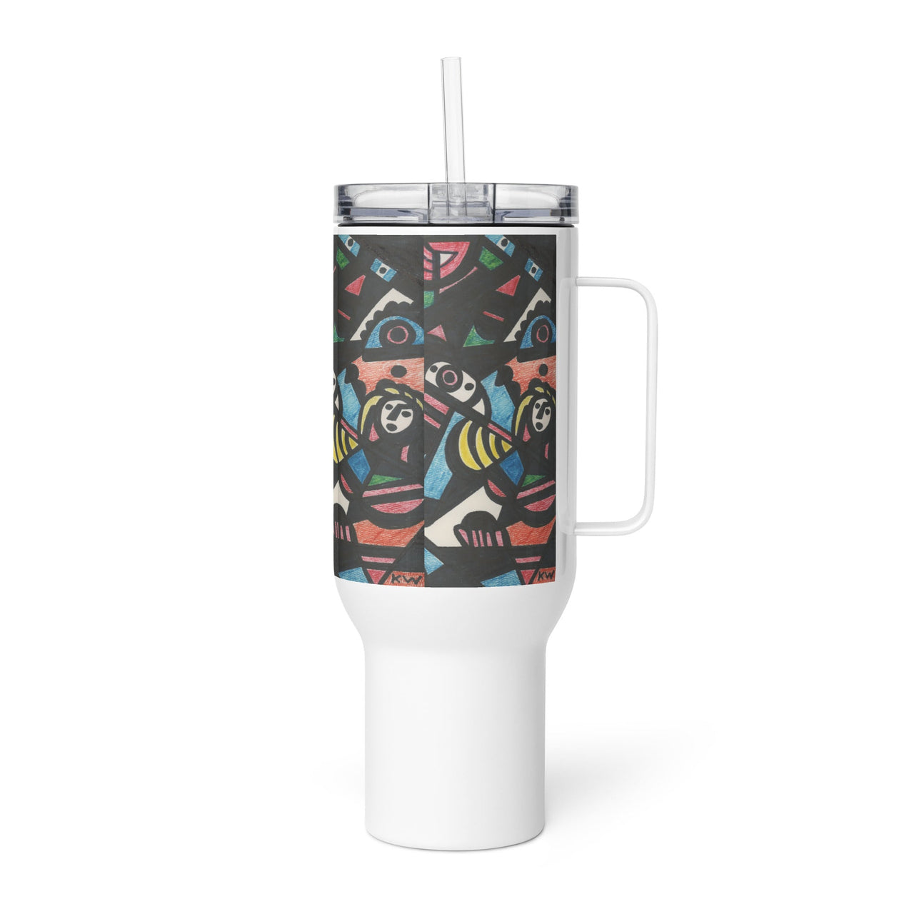 KW Gallery Brushstroke Travel Mug 32 - Winter Sunshine Marketplace