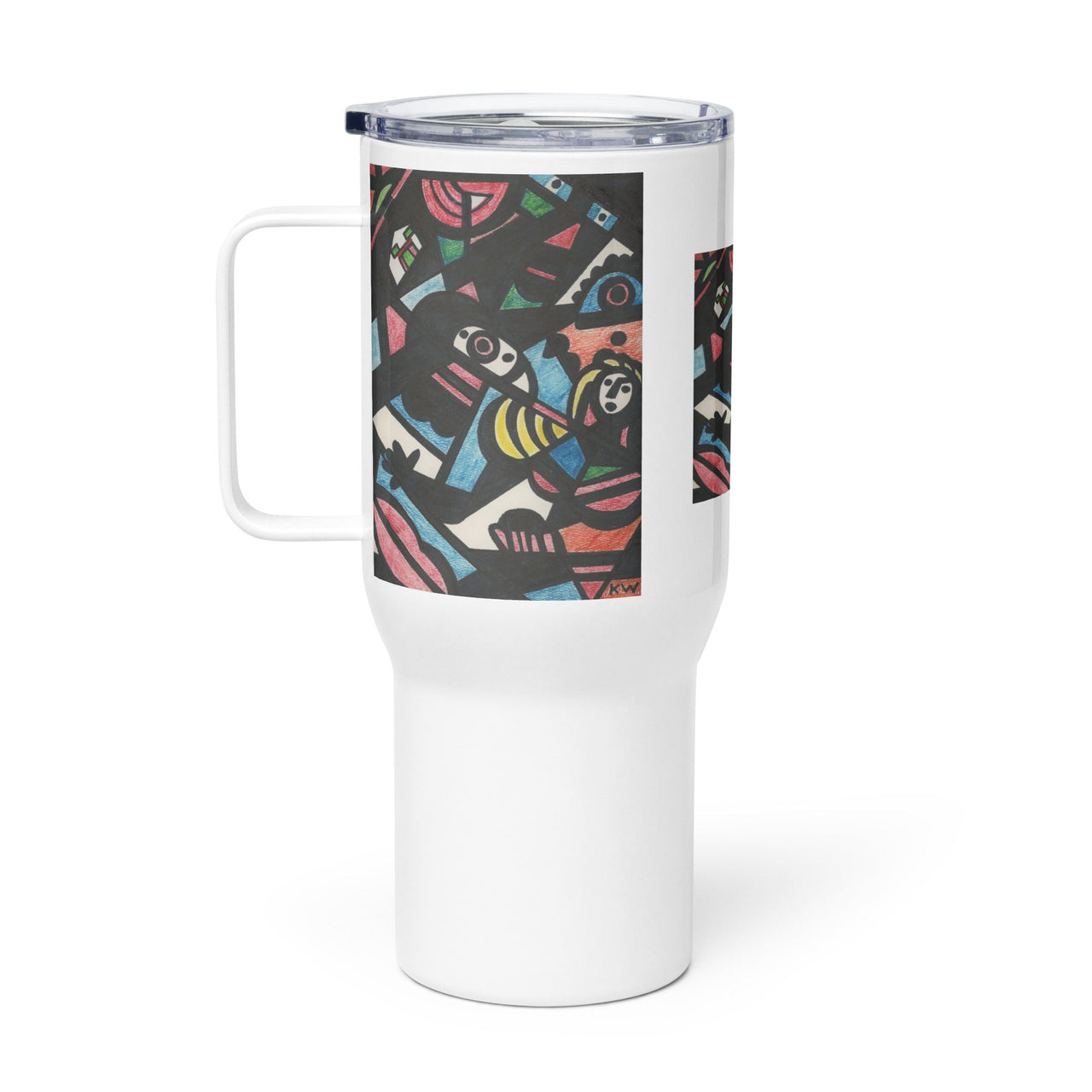 KW Gallery Brushstroke Travel Mug 32 - Winter Sunshine Marketplace