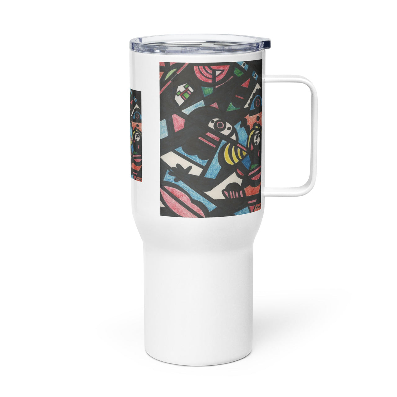 KW Gallery Brushstroke Travel Mug 32 - Winter Sunshine Marketplace