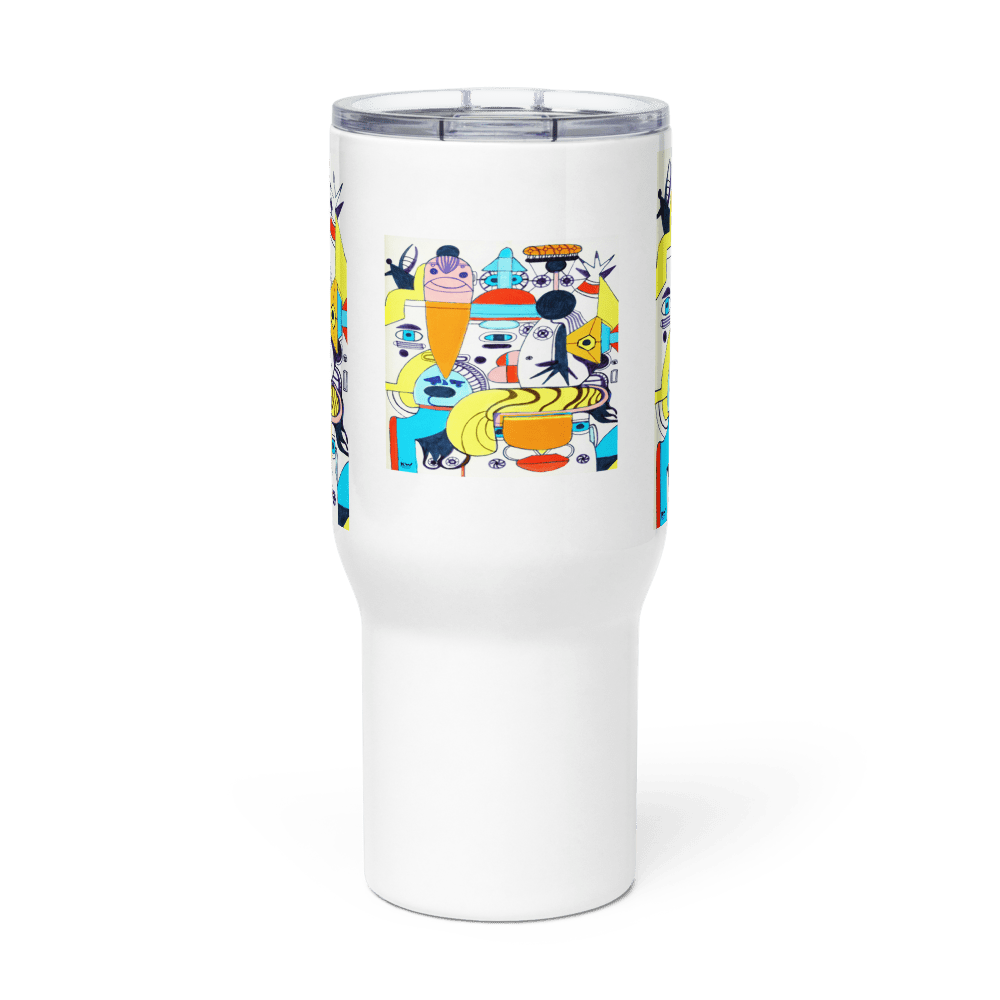 KW Gallery Brushstroke Travel Mug 37 - Winter Sunshine Marketplace