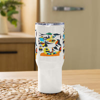 KW Gallery Brushstroke Travel Mug 43 - Winter Sunshine Marketplace
