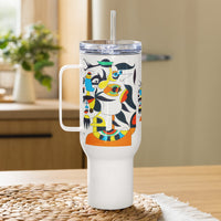 KW Gallery Brushstroke Travel Mug 43 - Winter Sunshine Marketplace