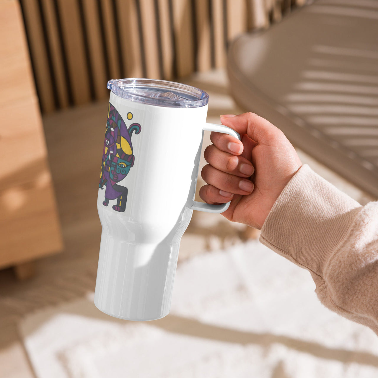 KW Gallery Brushstroke Travel Mug 45 - Winter Sunshine Marketplace