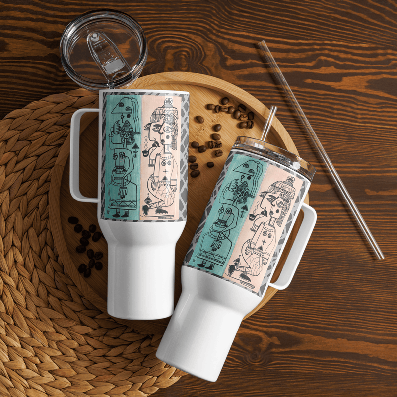 KW Gallery Brushstroke Travel Mug 6 - Winter Sunshine Marketplace