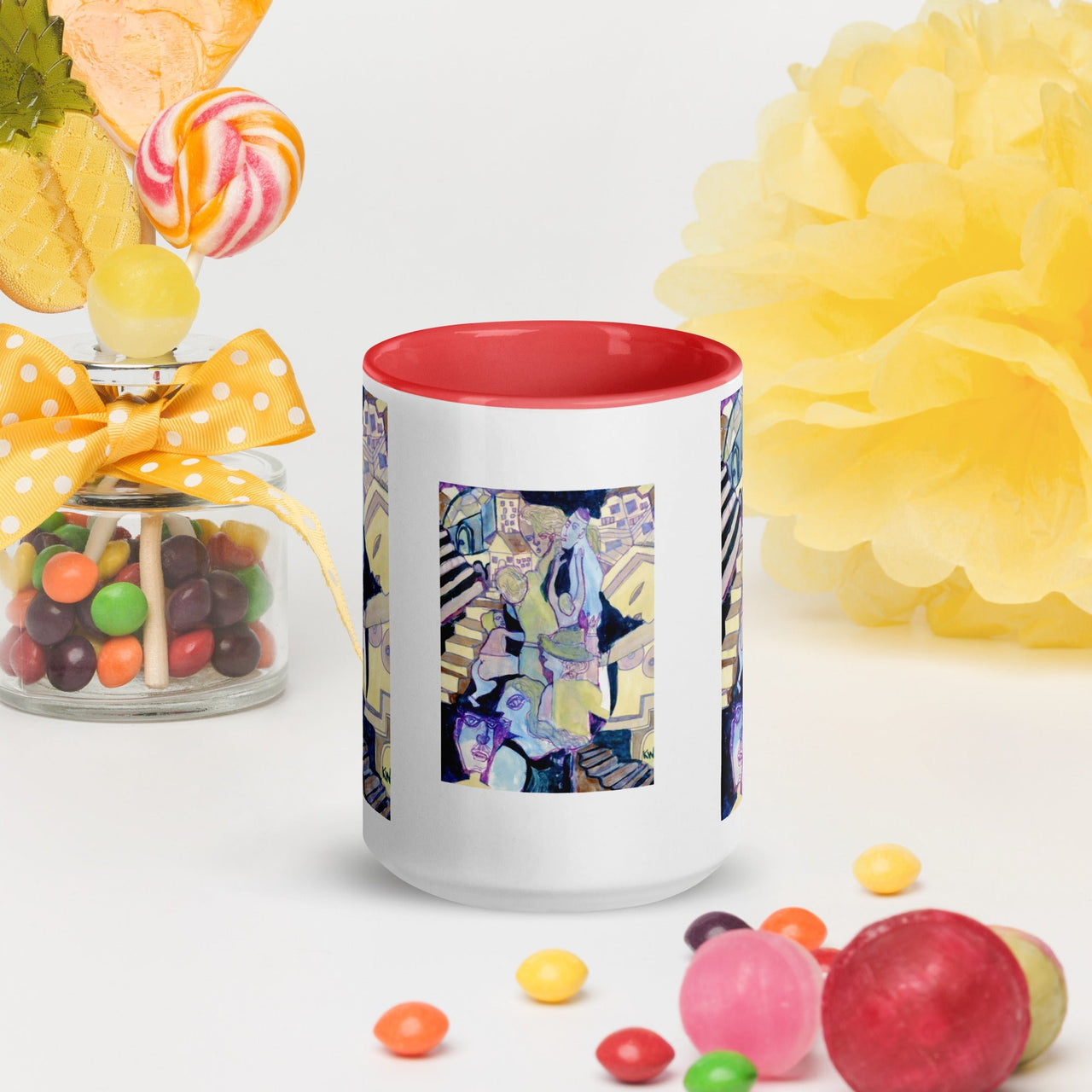 KW Gallery: Color Burst Mug 16 ☕🌈 - Winter Sunshine Marketplace